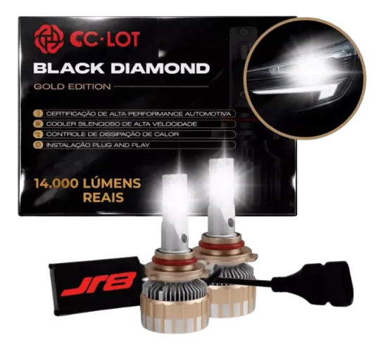 Lâmpada Led Black Diamond Gold Edition 6500k 14.000l Canbus